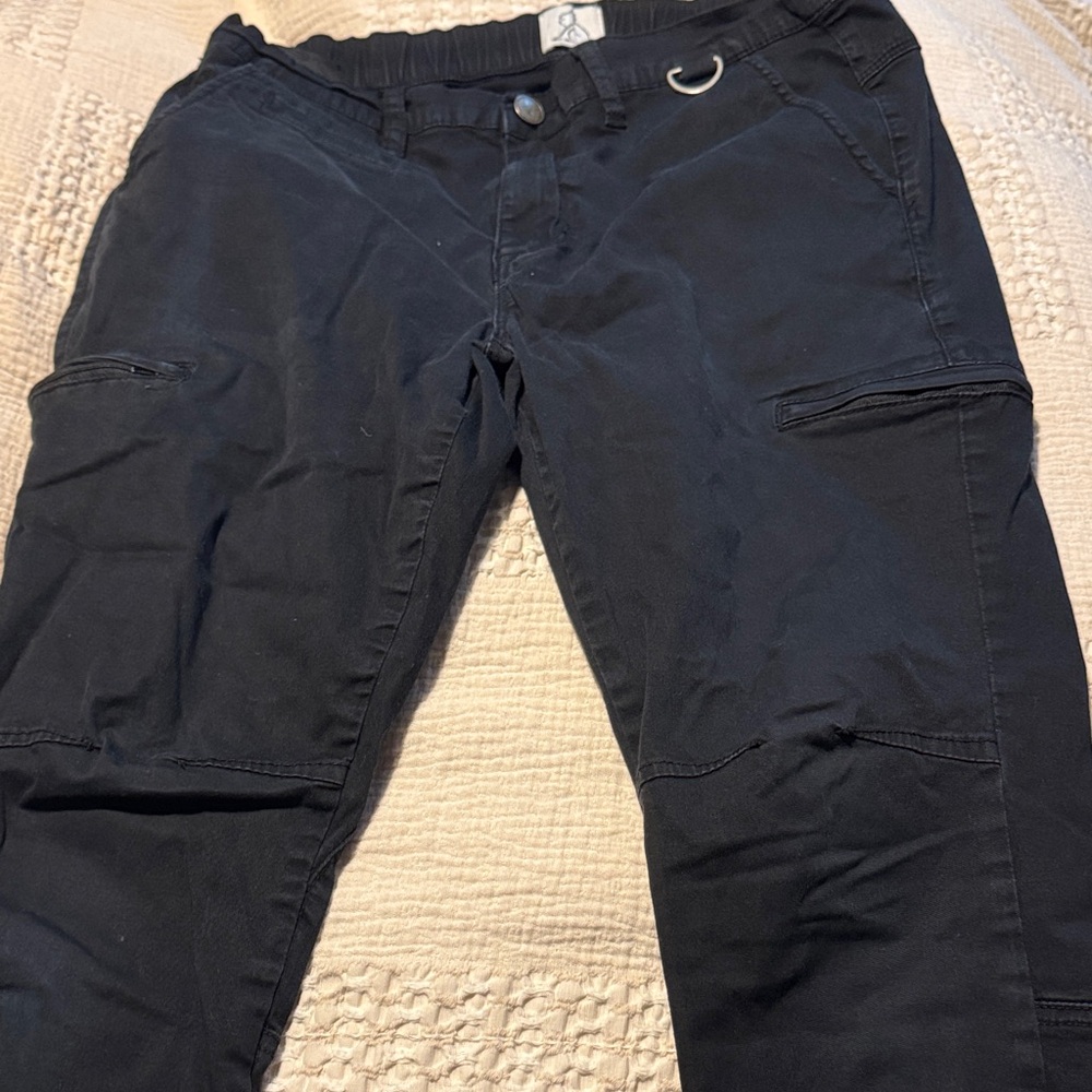 Men's Versatile Black Cargo Pants